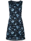 ALICE AND OLIVIA LACE FLORAL FITTED DRESS