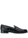 BALMAIN LEATHER PENNY LOAFERS