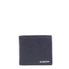 BURBERRY BLUE BIFOLD LEATHER WALLET,10994967