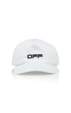 Off-white Logo Cotton Baseball Cap In White