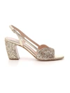 MIU MIU MIU MIU GLITTER HEEL SANDALS