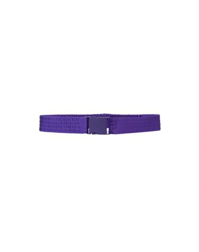 N°21 Embossed Fabric Waistbelt In Purple