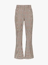 OFF-WHITE OFF-WHITE HIGH WAIST HOUNDSTOOTH TROUSERS,OWCA091E19F27077990014084176