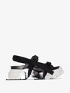 RICK OWENS RICK OWENS BLACK AND WHITE LARRY TRACTOR HIKING SANDALS,RP19F5815LBO114062245