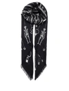 ALEXANDER MCQUEEN ALEXANDER MCQUEEN CHAINED SKULL PRINTED SCARF