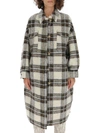ISABEL MARANT ÉTOILE ISABEL MARANT ÉTOILE GABRION CHECKERED SINGLE BREASTED COAT