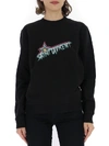 SAINT LAURENT SAINT LAURENT LOGO PRINT CREWNECK SWEATER