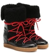 ISABEL MARANT NOWLY SHEARLING ANKLE BOOTS,P00398909
