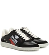 Isabel Marant Bulian Leather And Suede Sneakers In Black