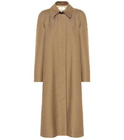 The Row Duru Cotton And Wool-blend Coat In Beige