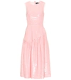 Simone Rocha Sequinned Tulle Ruffled Gathered Dress In Pink