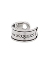 ALEXANDER MCQUEEN ENGRAVED SAFETY-PIN RING