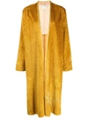 Forte Forte Open Front Coat In Yellow