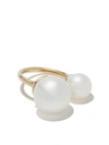 YOKO LONDON 18KT YELLOW GOLD NOVUS PEARL RING