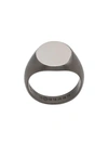 MAISON MARGIELA MAISON MARGIELA SIGNET ENGRAVED RING - 银色