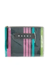 MARNI LOGO ZIPPED CLUTCH