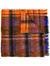 Marni Striped Scarf  In Chr17 Carrot