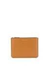 COMME DES GARÇONS COMME DES GARÇONS WALLET CLUTCH MIT GITTERMUSTER - BRAUN