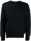 Paul & Shark Maglia Con Scollo A V In Lana Merino Con Badge Iconico In Black
