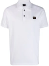Paul & Shark Polo Shirt With Logo Patch In White