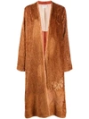 Forte Forte Embroidered Kaftan Coat In Red