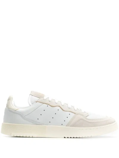 Adidas Originals Adidas Supercourt Lace Up Trainers In White