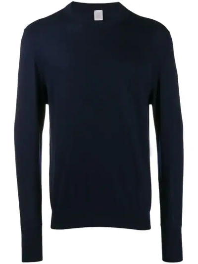 Eleventy Crew Neck Jumper In Blue