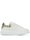 Alexander Mcqueen Oversized Contrast Heel Counter Sneakers In 9306 White Natural 193