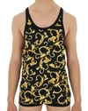 VERSACE MEN'S GRAPHIC BAROQUE-PATTERN GYM TANK TOP,PROD148870067