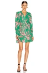 ALEXIS ALEXIS TISDALE DRESS IN GREEN,FLORAL,PINK,ALXF-WD195
