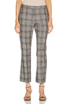 Isabel Marant Derys Checked Cotton-blend Straight-leg Pants In Black & Ecru