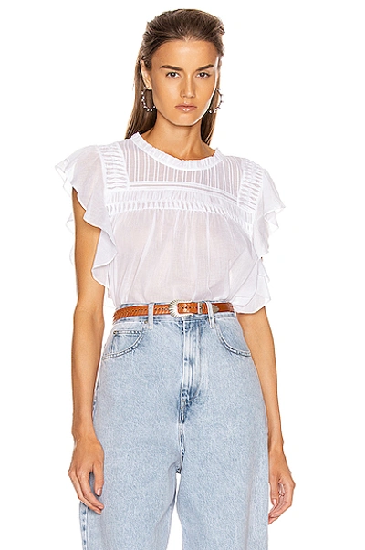 Isabel Marant Étoile Layona Top In White