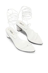 Reike Nen Odd Pair 60mm Wrap Sandals In White