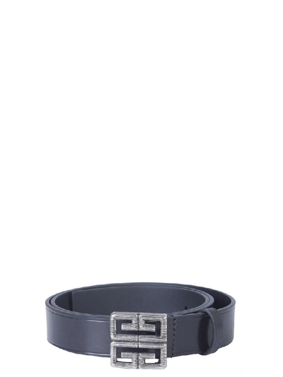 Givenchy Belt With 4g Buckle In Black