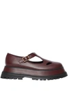 BURBERRY LEATHER T-BAR SHOES