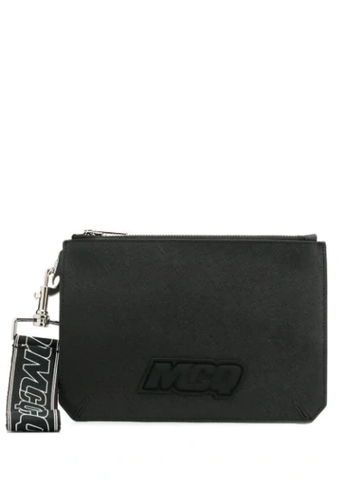Mcq By Alexander Mcqueen Mcq Alexander Mcqueen Hype Logo Clutch Bag In Black