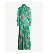 ALEXIS RHODA TIERED FLORAL-PRINT CHIFFON GOWN