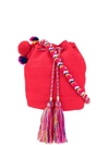 SORAYA HENNESSY SORAYA HENNESSY MINI 'MOCHILA' BEUTELTASCHE - ROT