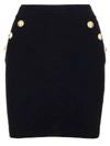 BALMAIN BALMAIN EMBOSSED BUTTON PENCIL SKIRT