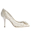 DOLCE & GABBANA DOLCE & GABBANA BELLUCCI EMBELLISHED LACE PUMPS