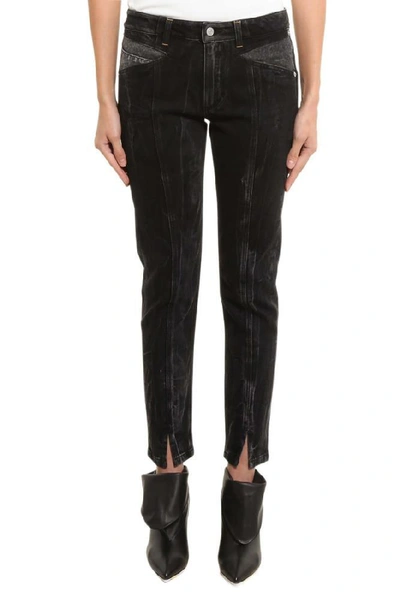 Givenchy Panelled Skinny Jeans In Black