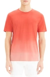 Theory Dégradé Pima Cotton-jersey T-shirt In Red