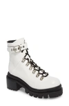 Jeffrey Campbell Czech Platform Combat Boot In White Box