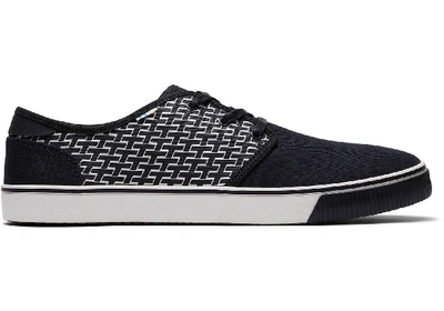 Toms Schuhe Schwarze Print Carlo Sneakers Für Herren - Grösse 42 In Black