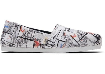 Toms White Star Wars At-at&trade; Print Women's Classics Ft. Ortholite Slip-on Shoes