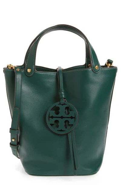 tory burch miller bucket bag green