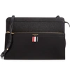 THOM BROWNE LADY FOLIO LEATHER SHOULDER BAG,FAP201A-00198