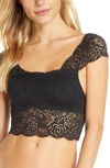 FREE PEOPLE CHASE ME LACE BRAMI CROP TOP,OB967792