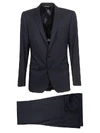 Dolce & Gabbana Wool Blend-silk Two-piece Single-breasted Suit In Blue