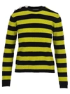 GANNI STRIPE CASHMERE JUMPER,10995259